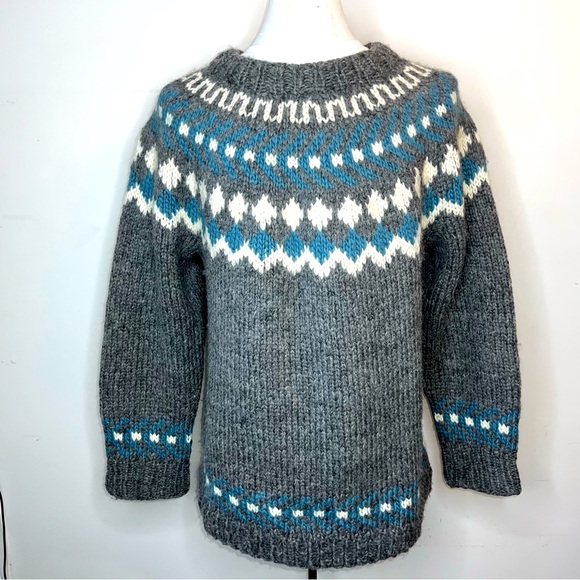 Other - Vintage Northern Style Handmade Wool Sweater men’s size XXL.